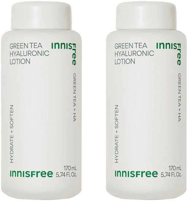 이니스프리 그린티 히알루론산 로션, 170ml, 2개