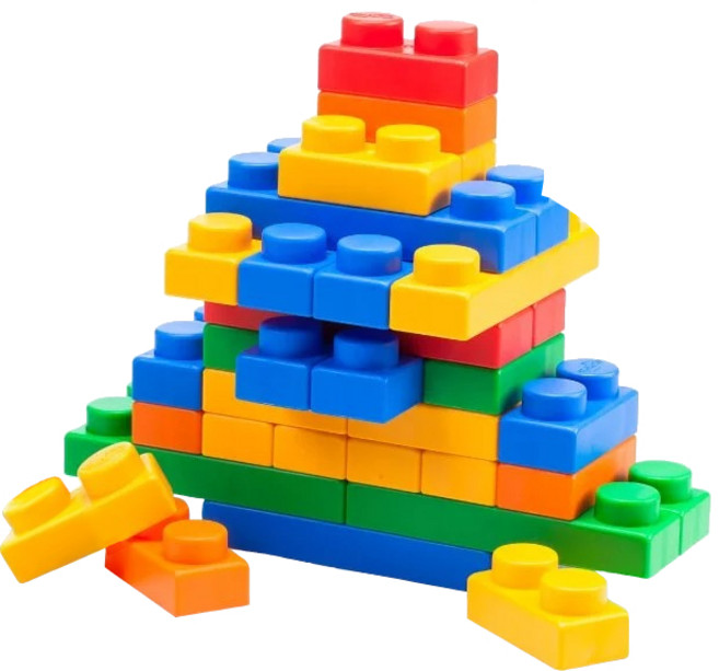 UNiPLAY 抗菌軟積木 BASIC款 36片 UN2036PRE, 1組, 原色系