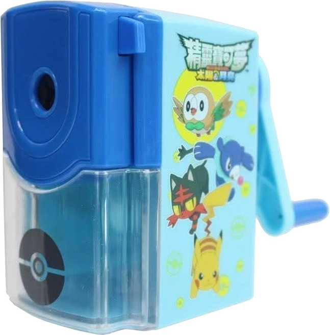 PoKeMoN 寶可夢 派對系 大小通吃可調式削筆機, 淺藍色, 1個