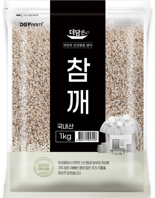 더담은 국산 참깨, 1kg, 1개