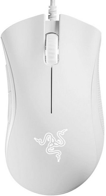 RAZER 雷蛇 DeathAdder Essential 煉獄蝰蛇滑鼠, RZ01-0385, 白色