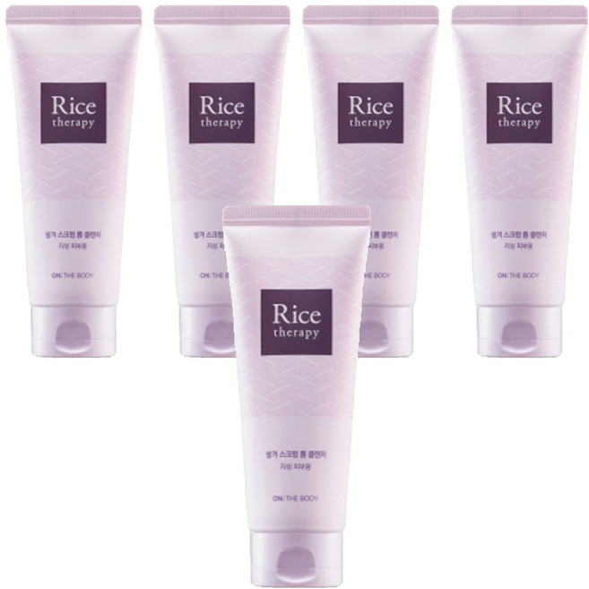 온더바디 라이스테라피 스크럽 폼 클렌저, 150ml, 5개