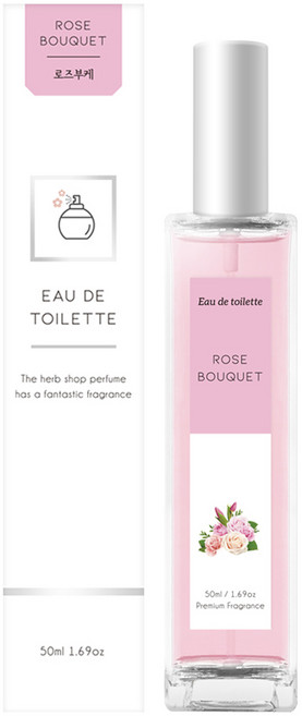 더허브샵 로즈부케 오 드 뚜왈렛, 50ml, 1개
