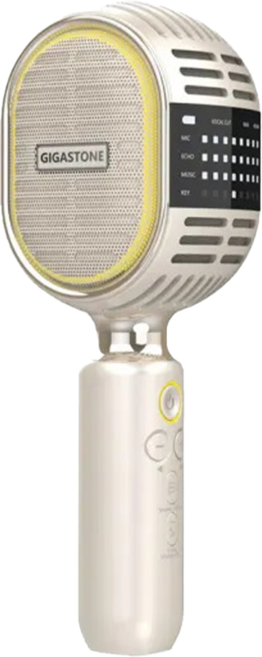 GIGASTONE 立達 藍牙5.0復古無線麥克風 原廠保固, KMH-9550, 金色, 1個