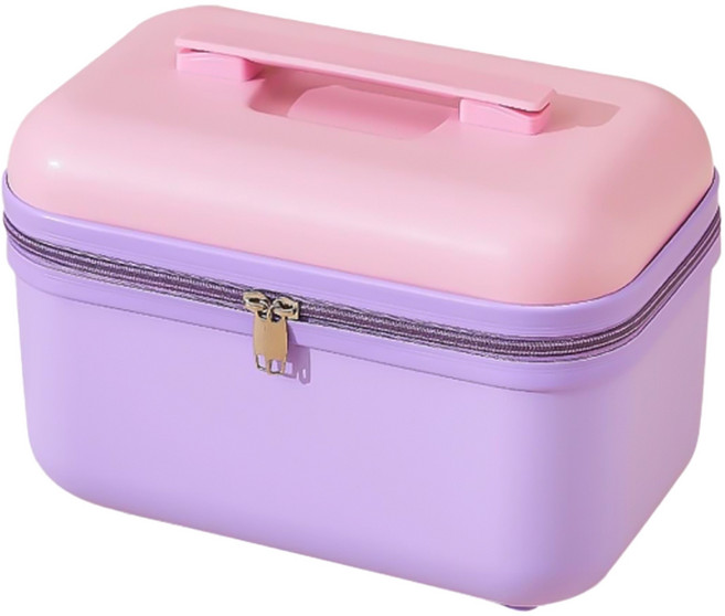 Bebehome 馬卡龍系列 手提旅行化妝箱 16吋(32 x 21 x25cm), 粉紫色, 1個