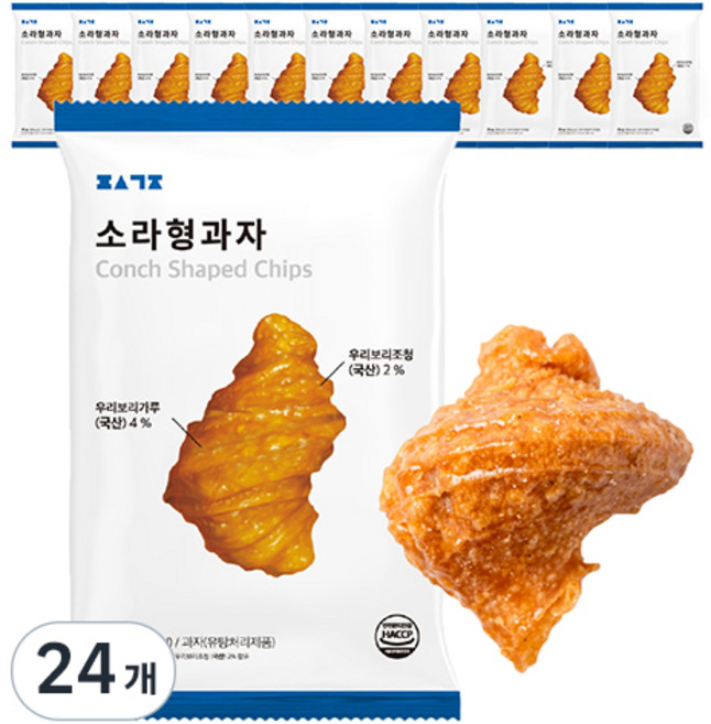 편식공장 소라형과자, 70g, 24개
