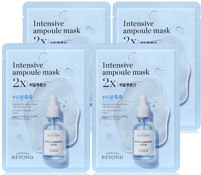 비욘드 앰플 가득한 마스크 2X 히알루론산 25ml, 1개입, 4개