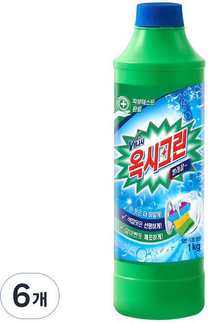 옥시크린 분말형 표백제, 1kg, 6개
