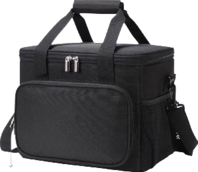 大容量保溫袋 23 x 30 x 23cm, 黑色, 15.87L