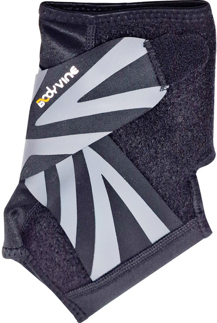 BODYVINE 巴迪蔓 8字穩固護踝 Power-Band技術全方位支撐防護 可調節綁帶減少內外翻風險 透氣設計輕盈舒適不悶熱, 黑色, 1個