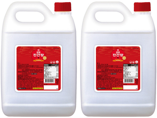 샘표 진간장S, 5L, 2개