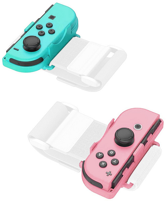 업마켓 닌텐도 스위치 조이콘 암밴드 핑크블루, 1개