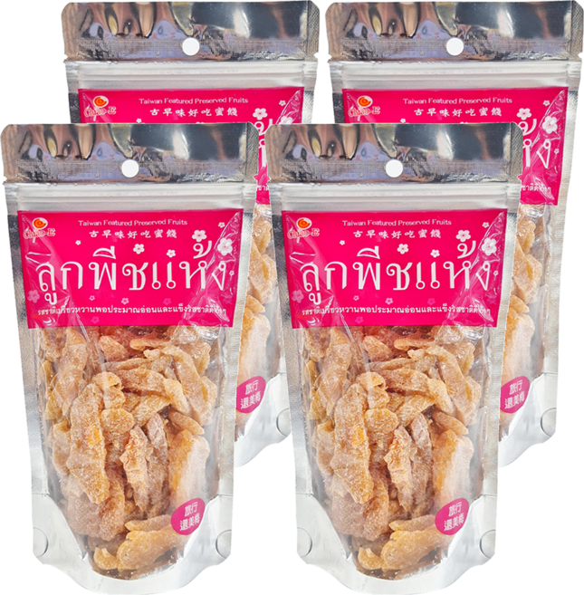 Chiao-E 巧益 還美梅 水蜜桃乾, 190g, 4包