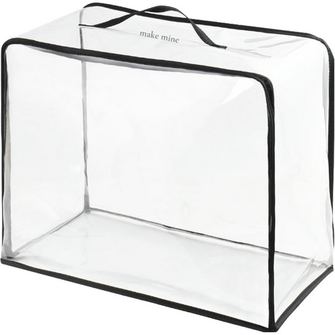 메이크마인 보호 PVC 투명 방수 수납 가방, 1개입, 1개