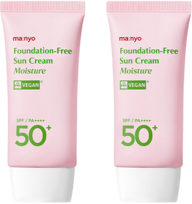 마녀공장 파데프리 선크림 모이스처 SPF50+ PA++++, 50ml, 2개