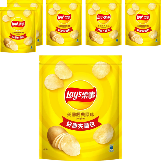 Lay's 樂事 經典原味, 229.5g, 6包