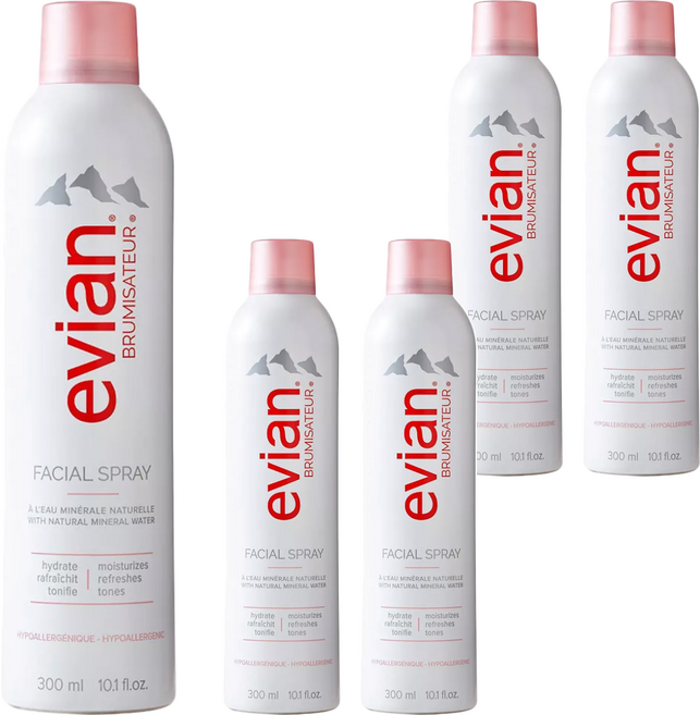 evian 依雲 天然礦泉護膚噴霧, 300ml, 5瓶