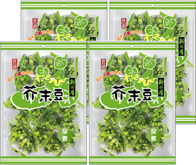 良澔 芥末豆 全素, 180g, 4袋