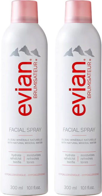evian 依雲 天然礦泉護膚噴霧, 300ml, 2瓶