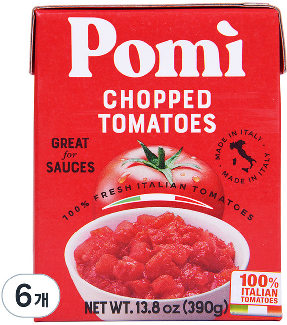 포미 찹드 토마토 소스, 390g, 6개