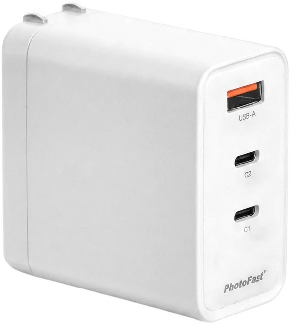 PhotoFast 銀箭資訊 A1 GaN 65W 氮化鎵電源供應器, 白色, 1個