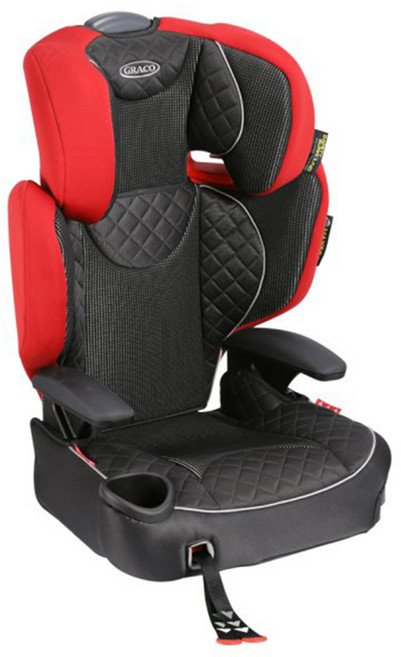 Graco 3~12歲 AFFIX 紅桃皇后 成長型輔助汽車座椅 透氣舒適 六段頭枕調整 側邊防撞保護, 1個