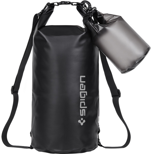 슈피겐 유니버셜 드라이백 방수가방 아쿠아쉴드 세트 AMP04534, 블랙