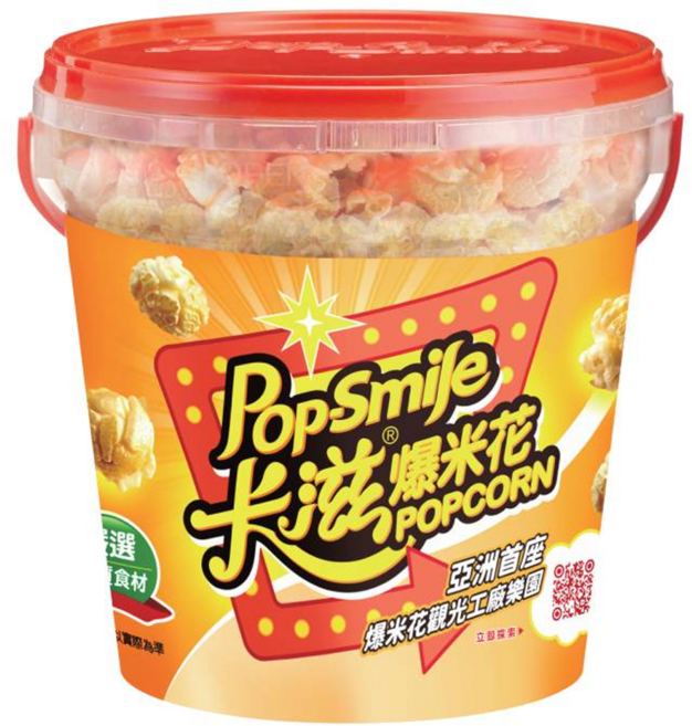 Pop-Smile 卡滋 蘑菇球爆米花 酸奶洋蔥, 150g, 1桶