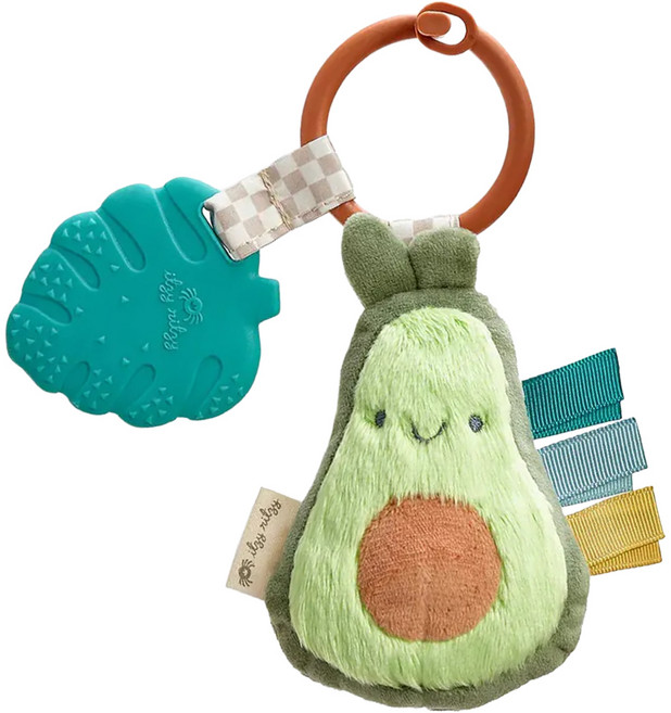 itzy ritzy 迷你咬咬玩偶 0個月以上, 活力酪梨, 1個