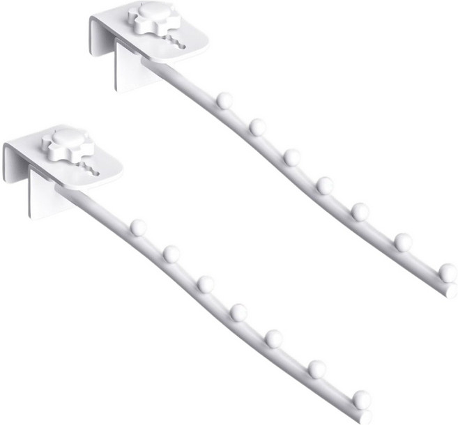 한봄누리 베란다 창문 선반 무타공 간편설치 빨래건조대 2p, 화이트