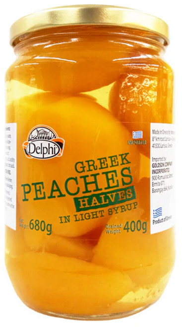 Delphi 特級切片水蜜桃, 680g, 1罐