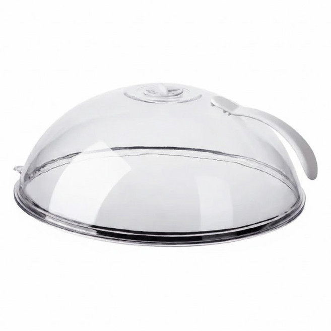 Kyhome 微波爐加熱蓋/防濺油保鮮蓋/熱菜專用蓋子, 1個, 透明白