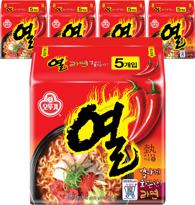 오뚜기 열라면 120g, 25개