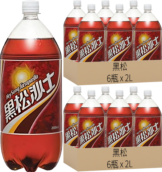 黑松 沙士, 2L, 12瓶