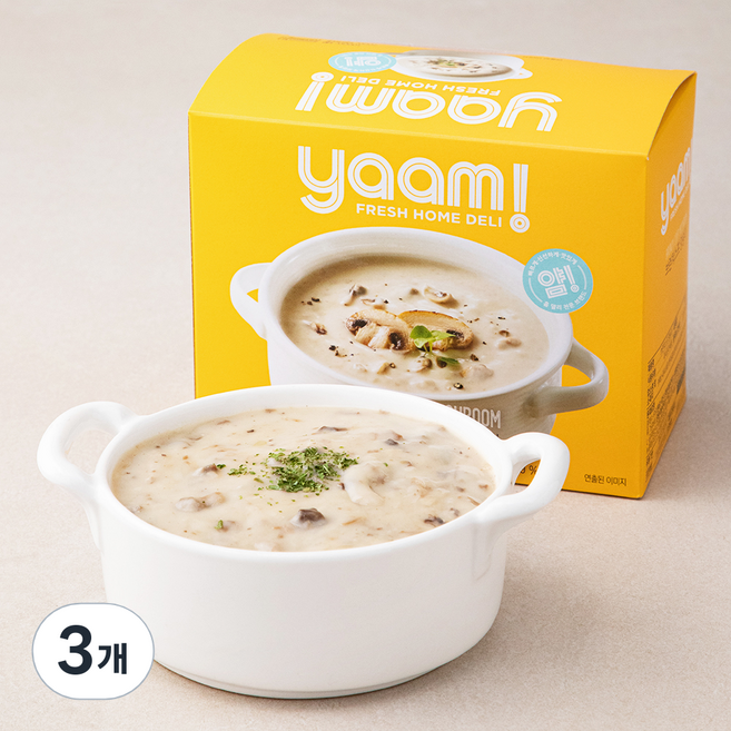 얌 브런치스프 양송이 5개입 (냉장), 900g, 3개