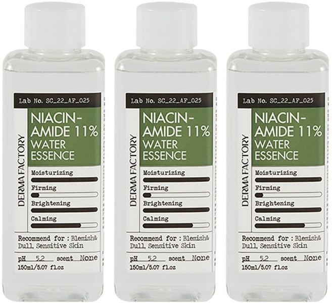 더마팩토리 나이아신아마이드 11% 워터 에센스, 150ml, 3개