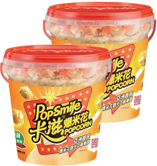 Pop-Smile 卡滋 蘑菇球爆米花 酸奶洋蔥, 150g, 2桶