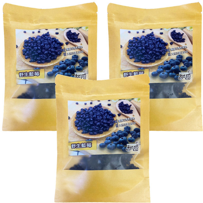 甜園 野生藍莓乾, 60g, 3個