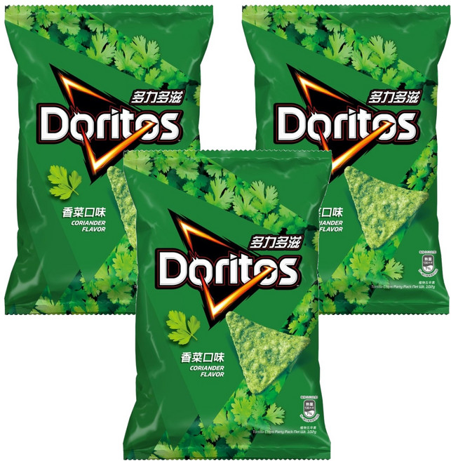 Doritos 多力多滋 香菜口味玉米片, 102g, 3包