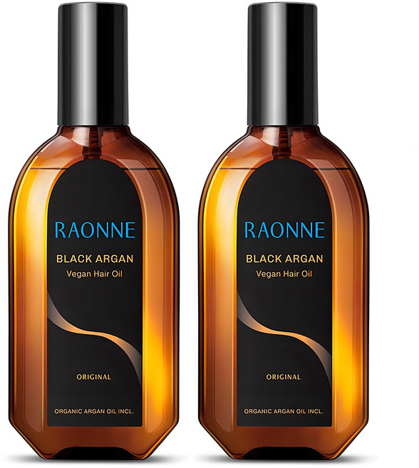 [비건뷰티] 라온느 블랙 아르간 헤어오일, 100ml, 2개