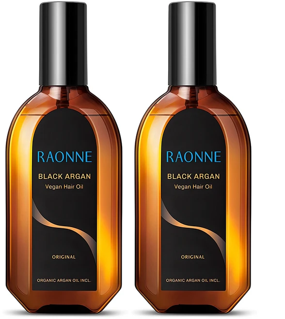 [비건뷰티] 라온느 블랙 아르간 헤어오일, 100ml, 2개 - 쿠팡