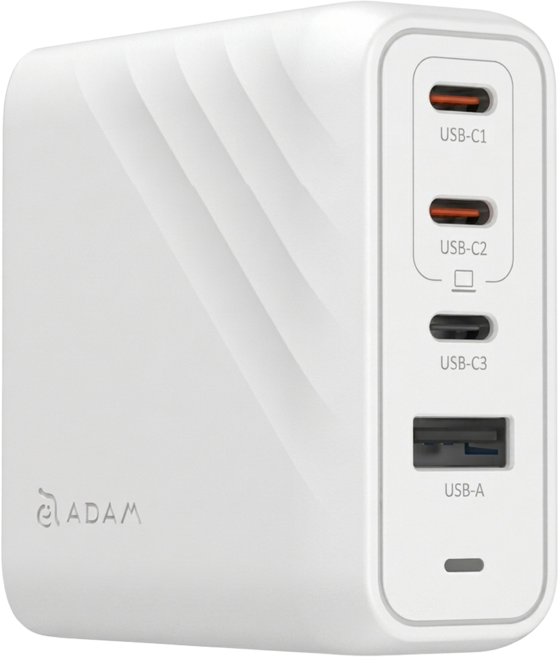 ADAM elements 亞果元素 GaN 100W 四孔快速電源供應器 P100, 白色, 1個
