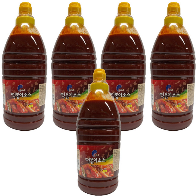 얼음골푸드 떡볶이소스, 2kg, 5개