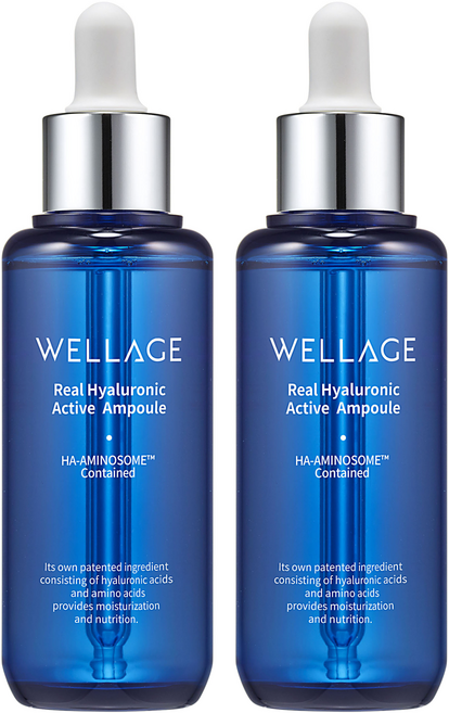 웰라쥬 리얼 히알루로닉 액티브 앰플, 70ml, 2개