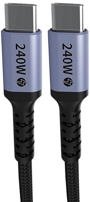 CORPRO 核心聯環 Type-C PD3.1 240W 充電數據傳輸線, 1.5m, 黑色, 1條