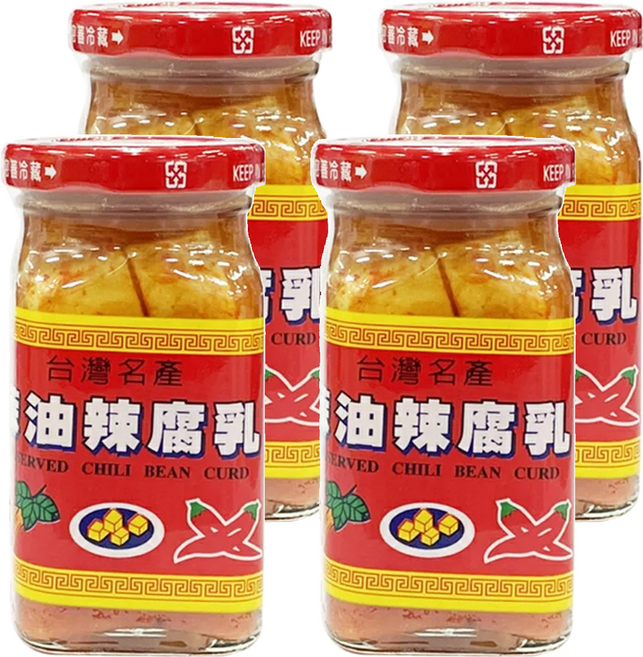 大全 蔴油辣腐乳, 120g, 4罐