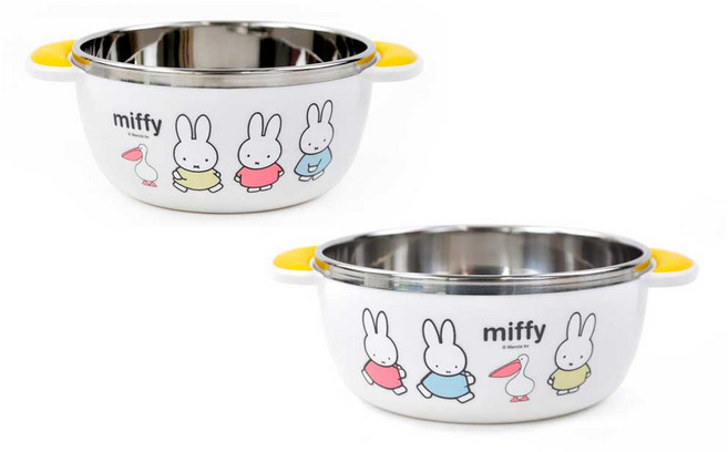 미피 논슬립 스텐 공기 대접 세트, 혼합색상, 공기 + 대접, 1세트