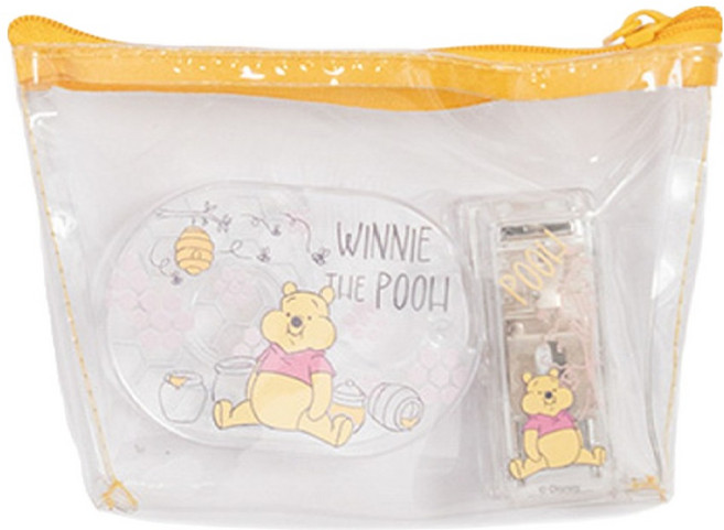 Winnie the Pooh 小熊維尼 蜂蜜季文具組 BF184-1, 維尼 黃色 + 透明色, 1組
