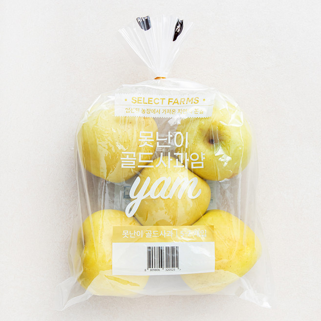 셀렉트팜 못난이 골드사과얌, 1.5kg(중과, 5~7입), 1개