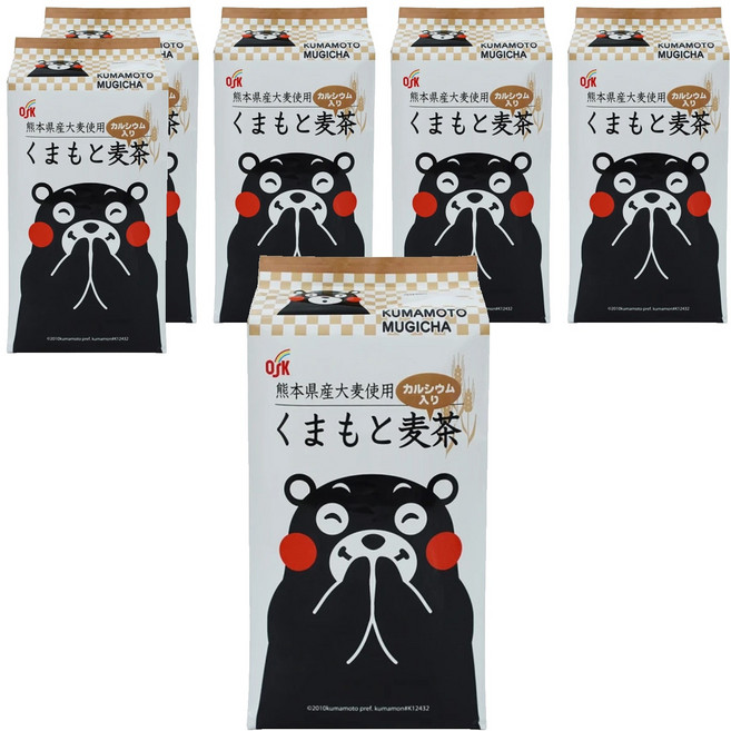 OSK 小谷穀粉 熊本熊麥茶, 176g, 6袋